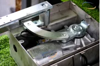 Motor âm sàn đế hộp inox 24v AG-VA350 Motor âm sàn đế hộp inox 24v AG-VA350
