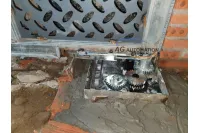 Motor âm sàn đế hộp inox 24v AG-VA350 Motor âm sàn đế hộp inox 24v AG-VA350
