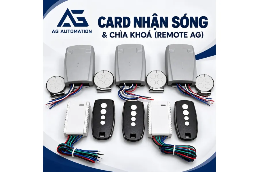 Card nhận sóng + Remote AG – thay chìa khóa cổng tự động bị mất, hết hàng