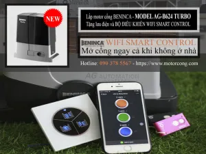 Tặng UPS và Bộ điều khiển Wifi Smart Control khi mua Motor Beninca AG - B624 Turbo