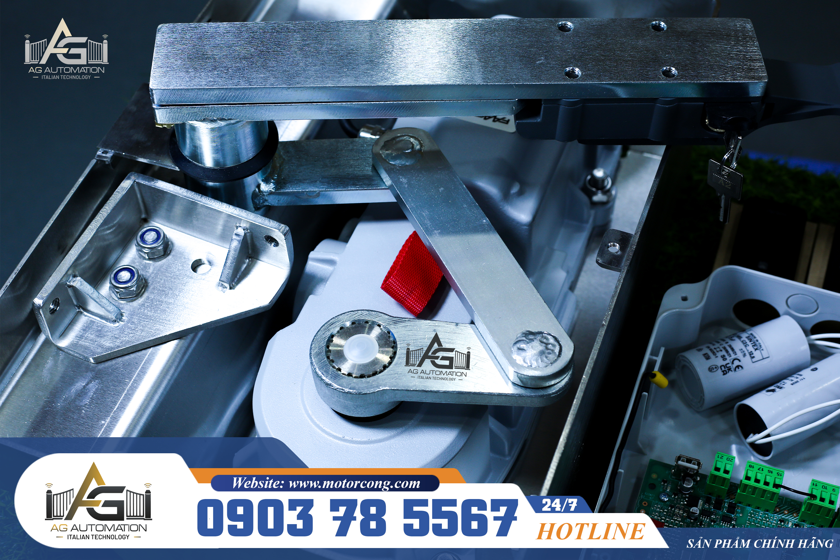cơ cấu truyền động của motor cổng