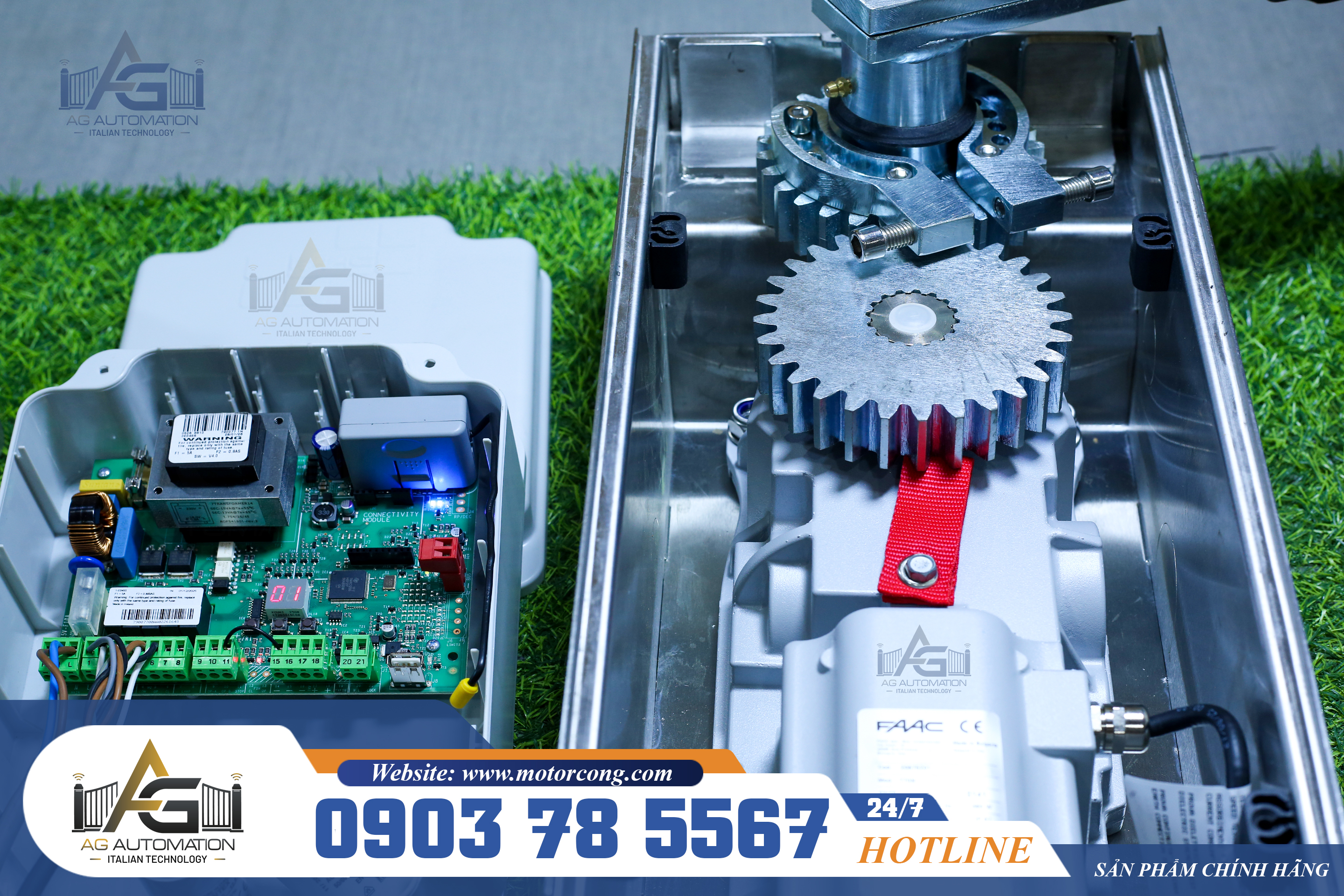 motor âm sàn faac 770N 230V