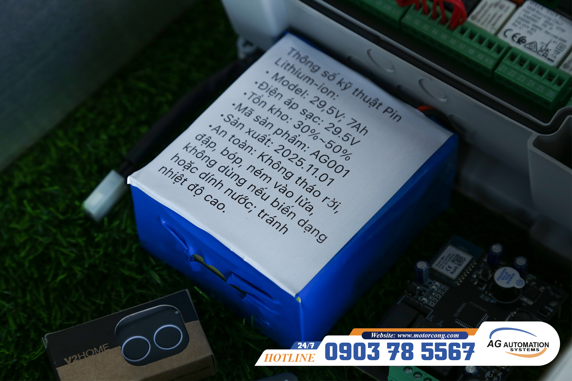 PIN dự phòng cho motor 24v