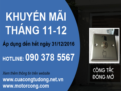 Chương trình khuyến mãi tháng 11, tháng 12