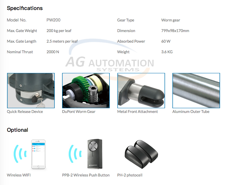 Thông số motor dc ag powertech T250